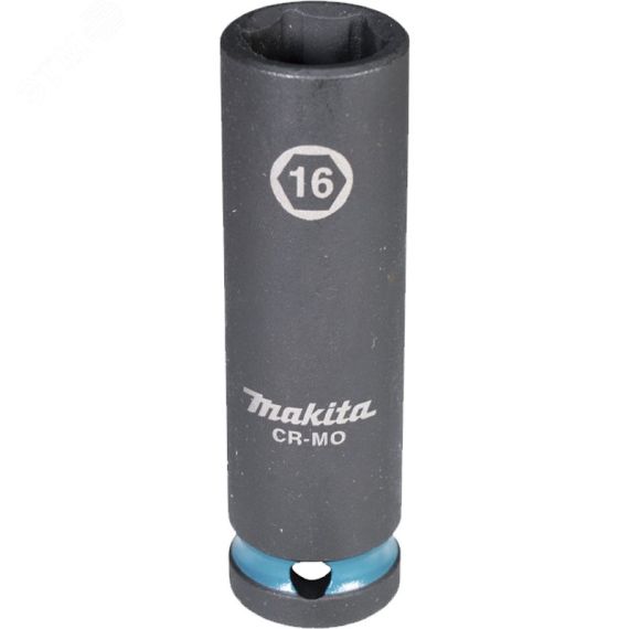 Головка торцовая ударная удлиненная Impact Black 1/2'' 16x81,5 мм Makita E-16461