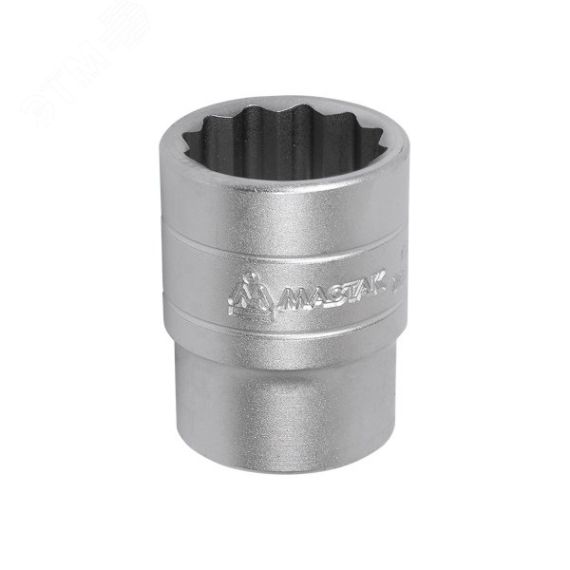 Головка торцевая стандартная двенадцатигранная 1/2' 30 мм Мастак 000-42030