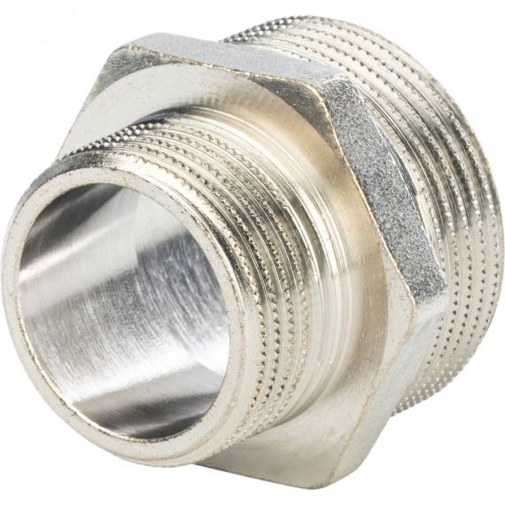 Ниппель НН 1'1/4х1' переходной, никелированный STOUT SFT-0004-001141
