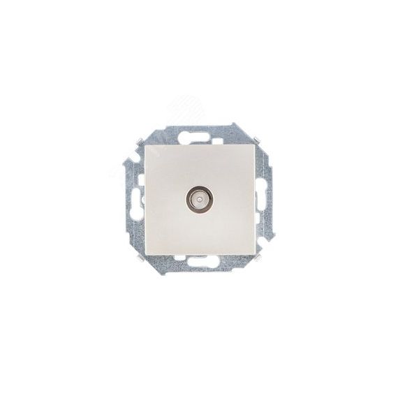 15 Розетка телевизионная скрытая винтовые зажимы шампань Simon 1591475-034
