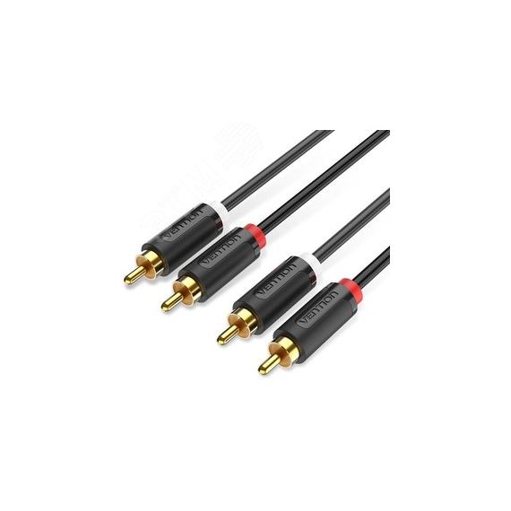 Кабель аудио 2RCA M на 2RCA M, 2 м. Vention BCMBH