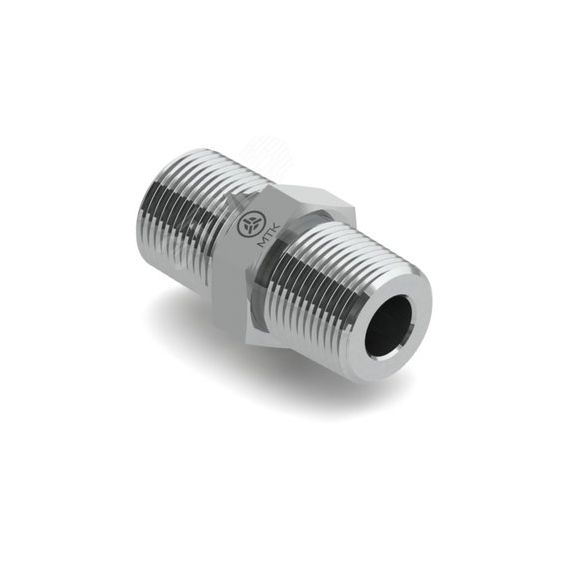 Соединитель с наружными резьбами Р650, 1/8'NPT, AISI 316L Метакам Р650-ААААВ