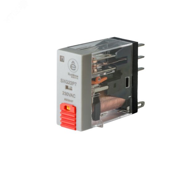 Реле 8A 2CO 230VAC тест кнопка LED SE (Systeme) SXG22P7