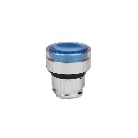 Головка кнопки OptiSignal D22 A4-PL-6 с подсветкой синяя металл ZB4BW363 КЭАЗ 332260