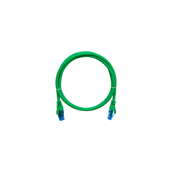 Патч-корд U/UTP 4 пары Cat 6 2хRJ45/8P8C T568B 7х0205мм LSZH зеленый 2м NIKOMAX/NIKOLAN NMC-PC4UE55B-020-C-GN