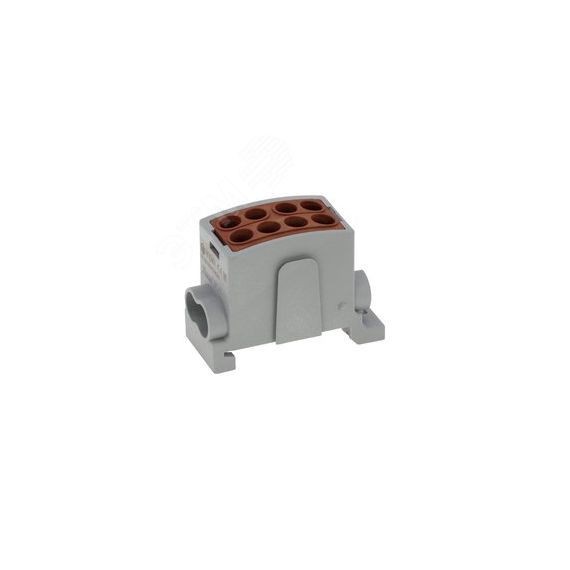 Клемма коричневая, 4 подключения 2,5-16мм 1000V 100А INPIN HL25/161P2WBN