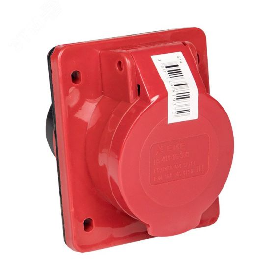 Розетка кабельная 16А 3Р+Е IP44 скрытая 380В 414 EKF ps-414-16-380