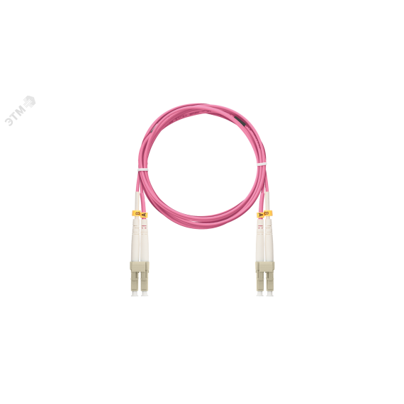 Шнур оптический соединительный мм 50/125 OM4 LC/UPC-LC/UPC двойной LSZH NIKOMAX/NIKOLAN NMF-PC2M4C2-LCU-LCU-001