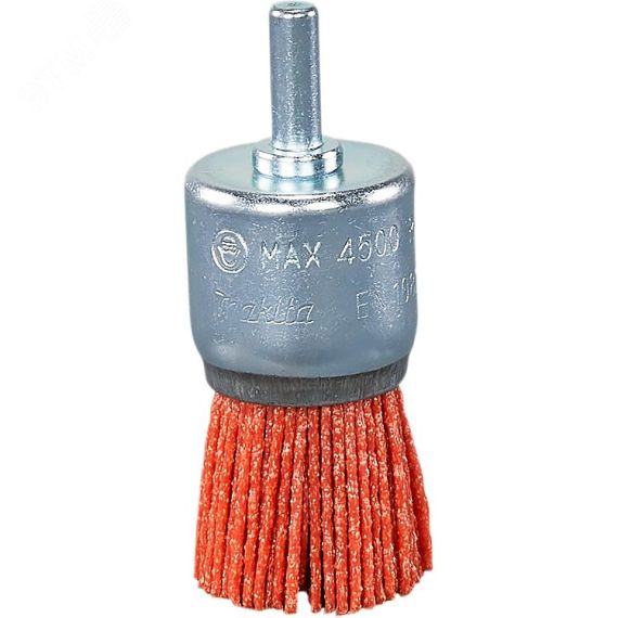 Щетка нейлоновая кистевая (d30 мм, красная, G80, 6 мм) Makita D-45696