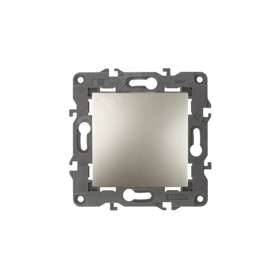 Кнопка, 10АХ-250В, Elegance, шампань (10/100/2500) 14-1111-04 ЭРА Б0047865