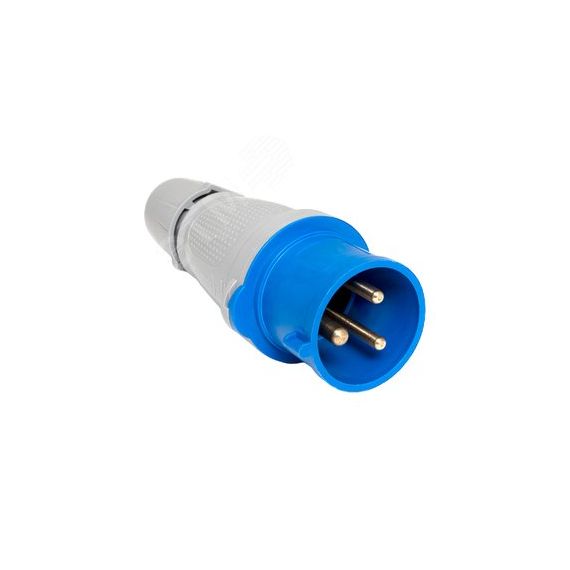 Вилка переносная 023 2Р+РЕ 32А 220В IP44 EKF PROXIMA EKF ps-023-32-220-PRO