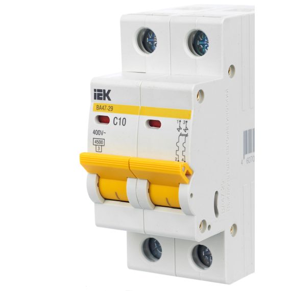 KARAT Автоматический выключатель ВА47-29 2P C 10А 4,5кА IEK