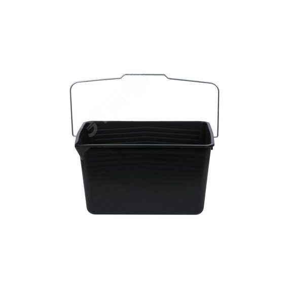 Ведро для краски, металлическая ручка 12 л черное КУРС РОС 04020