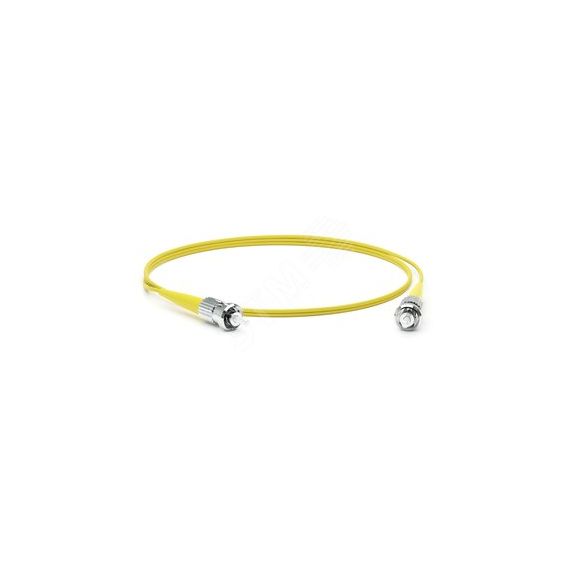 Патч-корд волоконно-оптический (шнур) SM 9/125 (OS2) ST/APC-ST/APC 2мм simplex LSZH (1м) Hyperline 250714