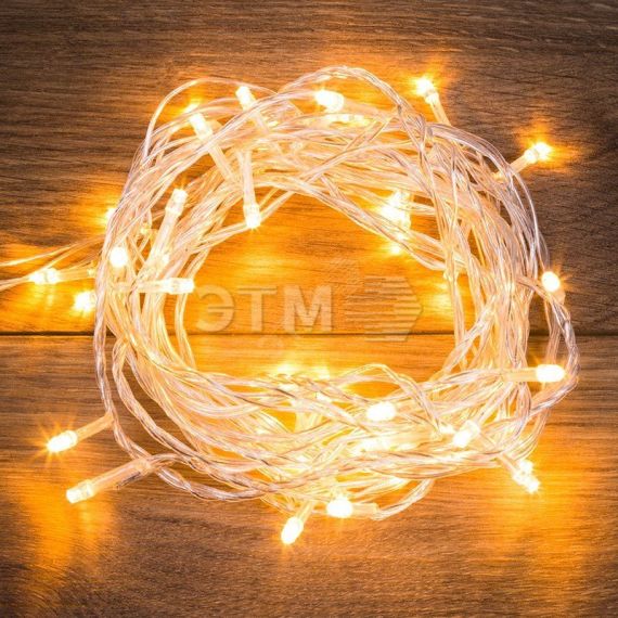 Гирлянда Твинкл Лайт 4 м, прозрачный ПВХ, 25 LED, тёплый белый Neon-Night 303-166