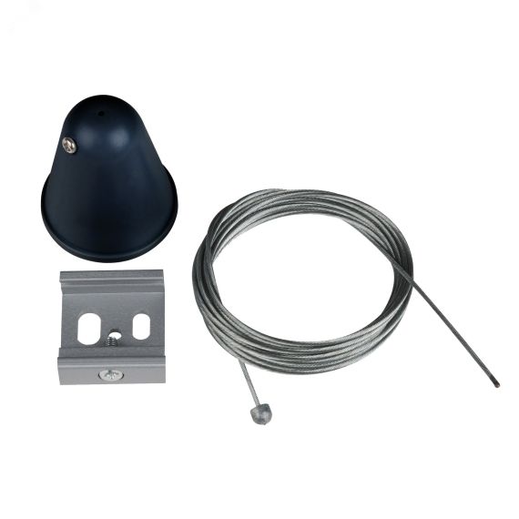 Набор для подвесного монтажа трехфазных шинопроводов. UFB-H41 BLACK 1 POLYBAG Цвет черный. TM . Uniel UL-00003666