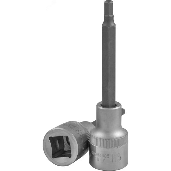 Насадка торцевая 1/2''DR с вставкой-битой шестигранной, H5, 100 мм Jonnesway S09H4305