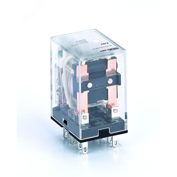 Промежуточное реле 2 конт. с LED инд. 5А 110В AC ПР-102 SE (Dekraft) 23860DEK