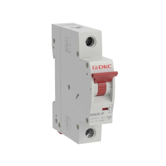 Автоматический выключатель модульный YON max типа MD63N, 6кА, 1 полюс, хар-ка B, 40А