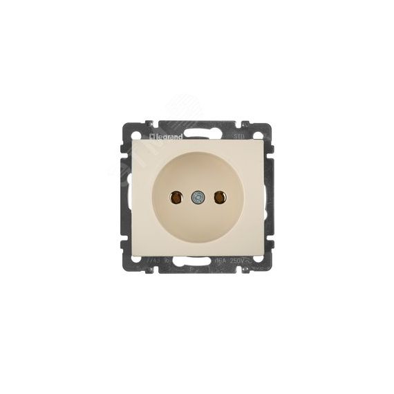 VALENA Розетка без заземления без шторок в рамку слоновая кость Daccord/Legrand 774316