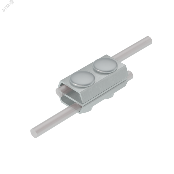 Параллельный соединитель прутка D 5-8 мм двойной INOX304 КМ-профиль MA0055