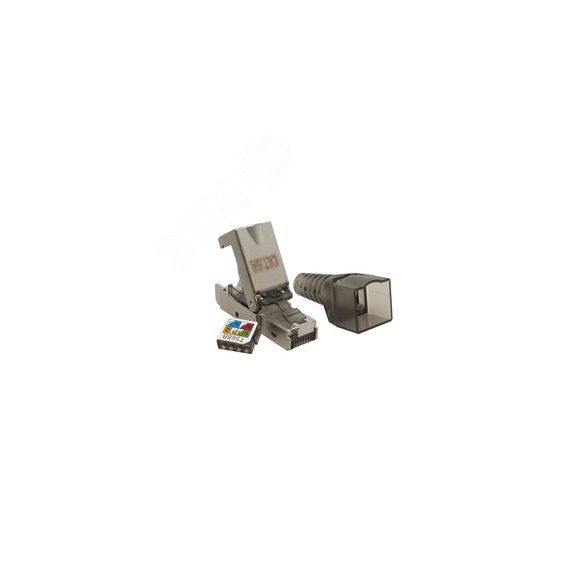 Коннектор 8P8C STP 6A (RJ-45) безынструментальный СУПР 10-0240