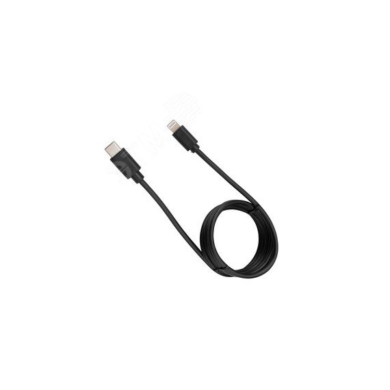 Кабель Type-C - Lightning 3A, 1m, PVC, black, 18-1827, REXANT 18-1827