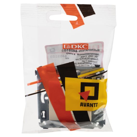 Выключатель одноклавишный в стену, &quot;Avanti&quot;, &quot;Ванильная дымка&quot;