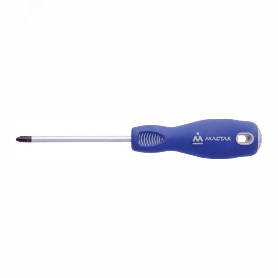 Отвертка крестовая Phillips 1х150 мм держатель Мастак 041-01150H