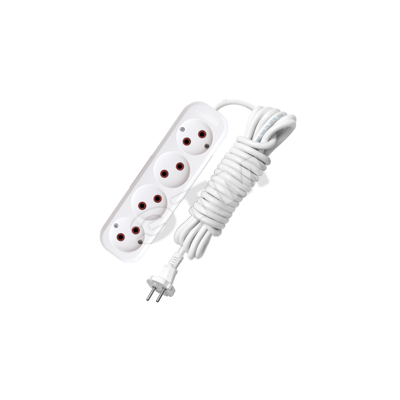 Удлинитель бытовой 4х5м без заземления 6А У6-766М Универсал 766м-05