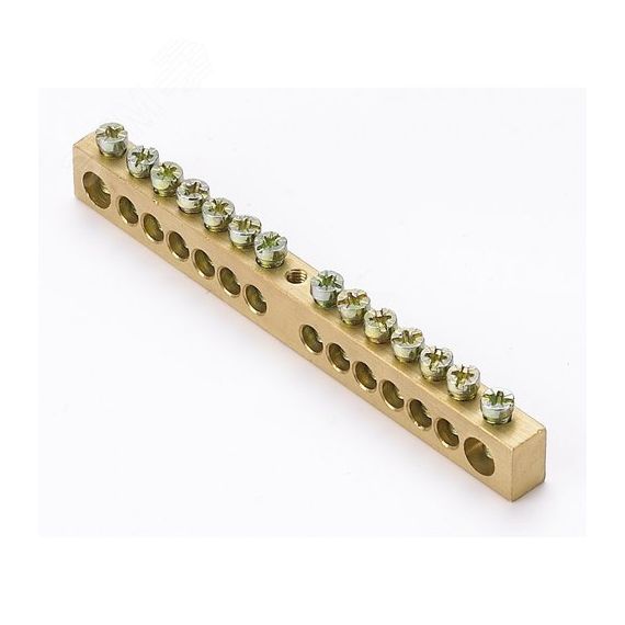 Шина нулевая 8х12 (14групп/центр) ШН-201 SE (Dekraft) 32005DEK