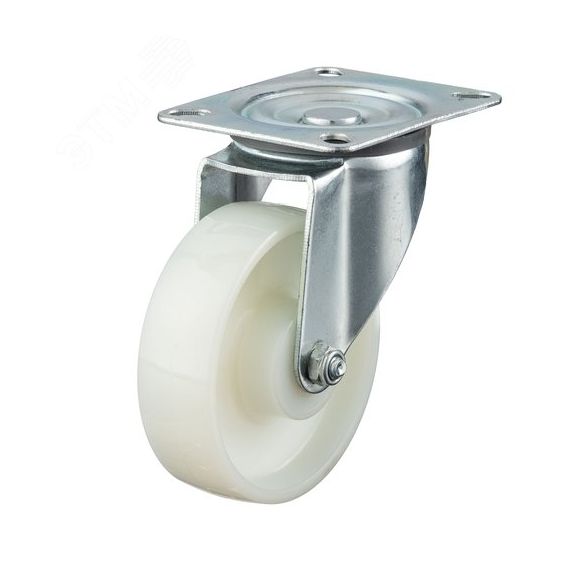 Колесо поворотное, d=100мм, полиамид, подшипник скольжения, г/п=200кг Стелла-техник N48100PNY