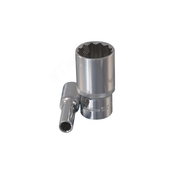 Головка торцевая глубокая 12-гранная 1/2''DR, 21 мм Ombra 112221