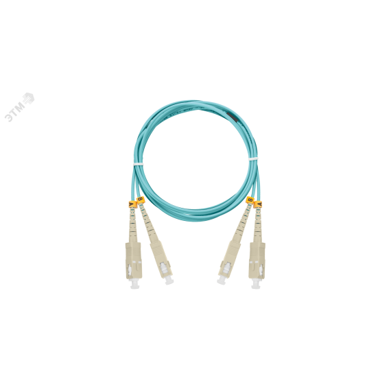 Шнур оптический соединительный мм 50/125 OM3 SC/UPC-SC/UPC двойной LSZH NIKOMAX/NIKOLAN NMF-PC2M3C2-SCU-SCU-001
