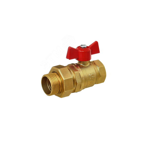 Кран шаровой американка 1/2' А31/1 НГ прямой бабочка PN40 БАЗ БАЗ.А.А31.1.15.НГ.40