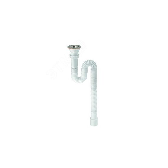 Сифон гофрированный для мойки 1'1/2 х 40/50 мм L1200 мм WIRQUIN 30717985