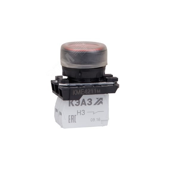 Кнопка КМЕ4211м-красный-1но+1нз-цилиндр-IP65 КЭАЗ 248244