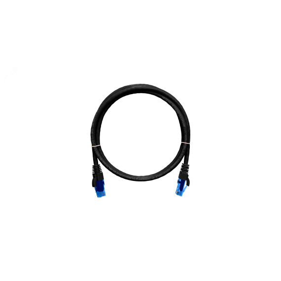 Патч-корд U/UTP 4 пары Cat 6 2хRJ45/8P8C T568B 7х0205мм LSZH черный 15м NIKOMAX/NIKOLAN NMC-PC4UE55B-015-C-BK
