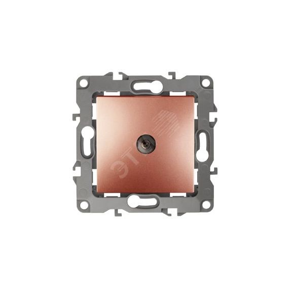 Розетка TV одиночная, Эра12, медь, 12-3101-14 ЭРА Б0019341