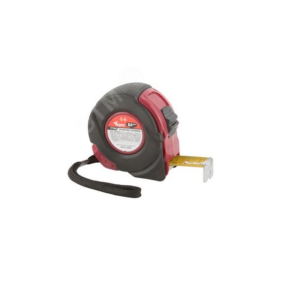 Рулетка прорезиненный корпус ''Рубин'' 5 м x 25 мм КУРС 17166