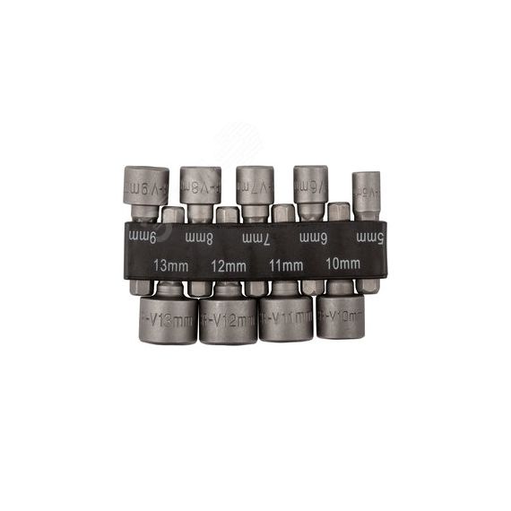 Набор усиленных головок CrV 9 шт (5-13 мм) FIT 57915