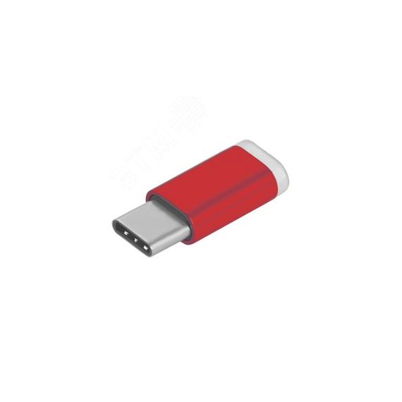 Переходник USB Type C М на Micro USB 2.0 F, красный Greenconnect GCR-UC3U2MF-Red
