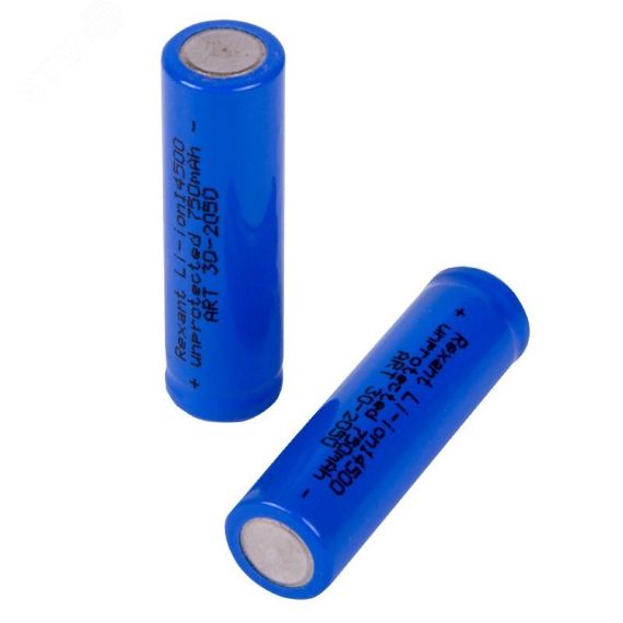 Аккумулятор Li-ion 14500 unprotected 750 mAH 3.7 В REXANT 30-2050