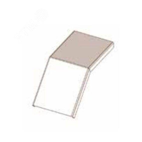 Крышка лотка КЛС 75х50-45 У3 для поворота трассы вниз на 45, окрашенная,  S1,5 Завод ЭМИ Курган 1622