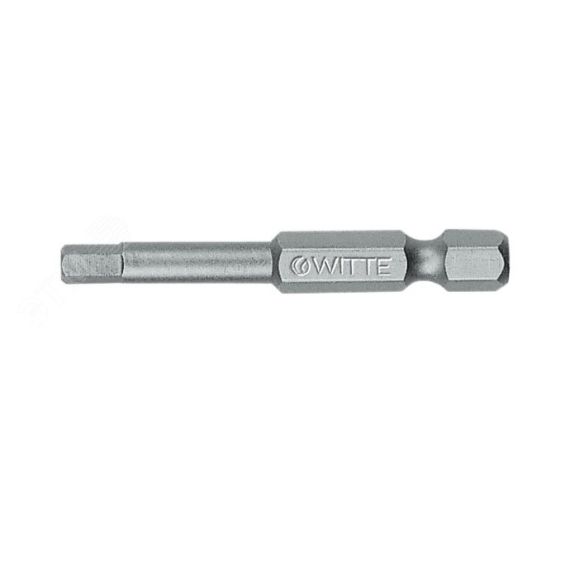 Бита шестигранная H3 х 50 мм 1/4'' E6.3 Industrial WITTE 271932000
