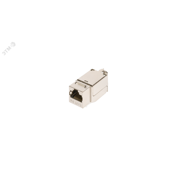 Модуль Keystone, Кат.5e, RJ45/8P8C, для FT-TOOL, экраннированный, металлик NIKOMAX/NIKOLAN NMC-KJSD2-FT-MT