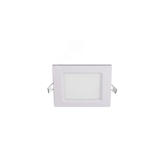 Светильник светодиодный ДВО-6w 6500K 400 Лм  IP40 WH 120мм встраиваемый квадрат JazzWay 5008243A