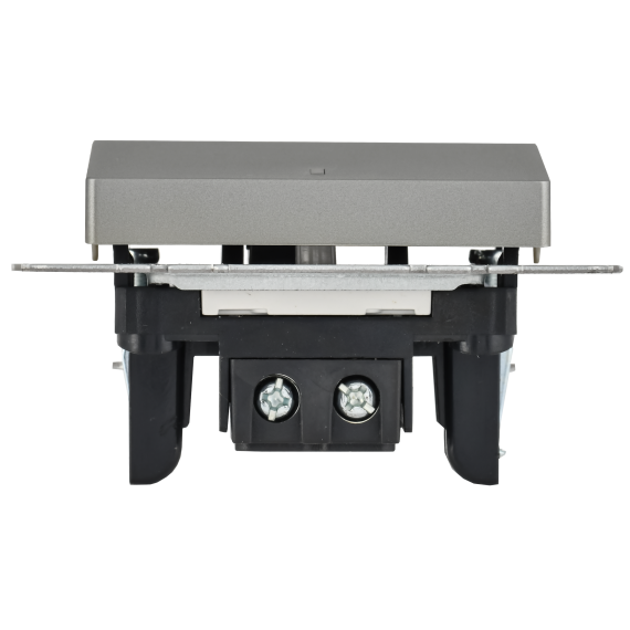 BRITE Выключатель 1-клавишный с индикацией 10А ВС10-1-1-БрС сталь IEK