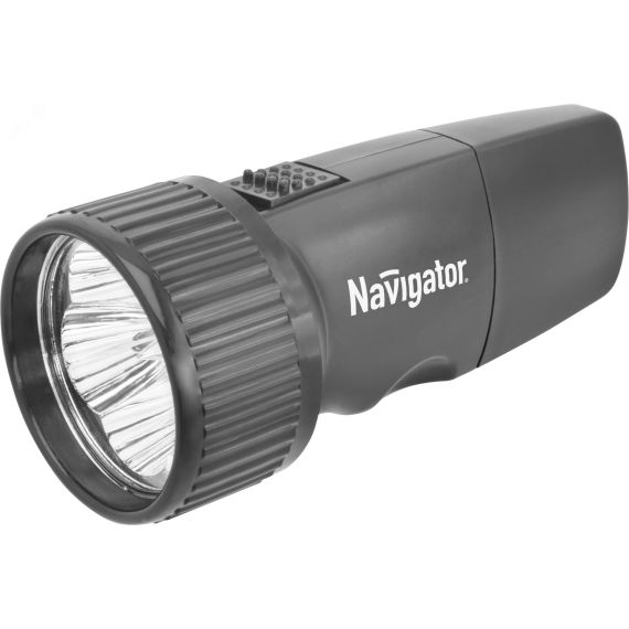 Фонарь светодиодный NPT-CP02-ACCU 5LED аккумуляторный с вилкой для зарядки пластик Navigator Group 94941