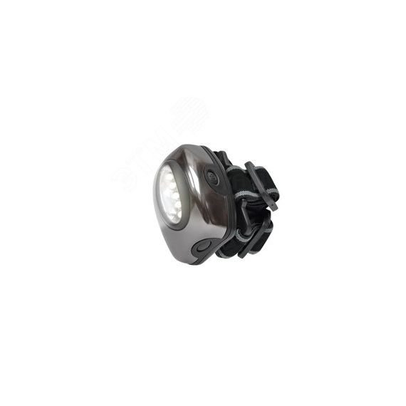 S-HL010-C Gun Metal Фонарь серии Стандарт «Bright eyes — comfort max» (налобный фонарь), алюминиевый корпус, 5 LED, упаковка — кламшелл, 3хААА н/к Uniel SHL010CGM
